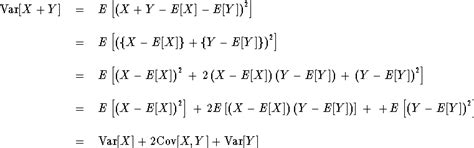 Covariance and Correlation.