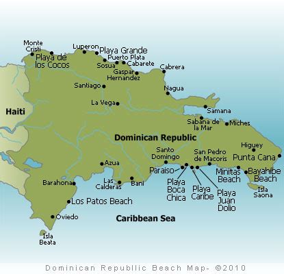 Dominican Republic Beaches Map