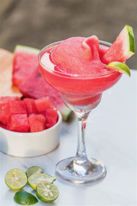 Watermelon Slushy Cocktails | Olive & Mango