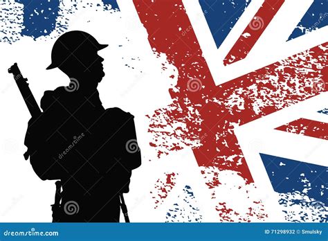 British soldier WWII stock vector. Illustration of gunner - 71298932