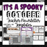 Halloween Newsletter Templates Teaching Resources | TpT