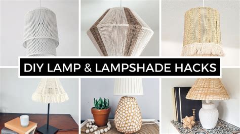 DIY LAMP AND LAMPSHADE HACKS - 8 DIY THRIFT FLIP LAMPS - YouTube