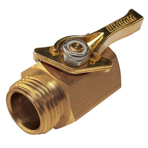 114960 036434 4 Heavy-Duty Brass Shut-Off Valve, Single, Dramm Heavy ...