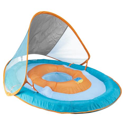 SwimWays Baby Spring Float Sun Canopy - Green Fish - Walmart.com - Walmart.com