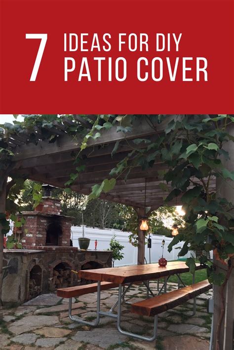 7 DIY Outdoor Patio Cover Ideas For Various Space & Shade Needs | Diy patio cover, Diy patio ...