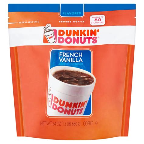 Dunkin' Donuts French Vanilla Ground Coffee, 24 oz. - Walmart.com