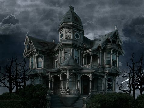 Download Victorian Haunted House Art Wallpaper | Wallpapers.com