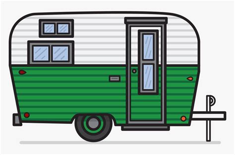 Caravan Campervans Clip Art - Camper Clipart, HD Png Download , Transparent Png Image - PNGitem