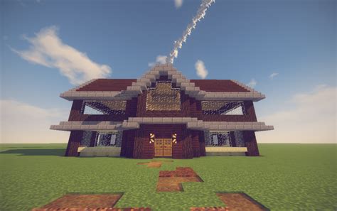 Simple Dark Oak Wood House Minecraft - Pixel Art Grid Gallery