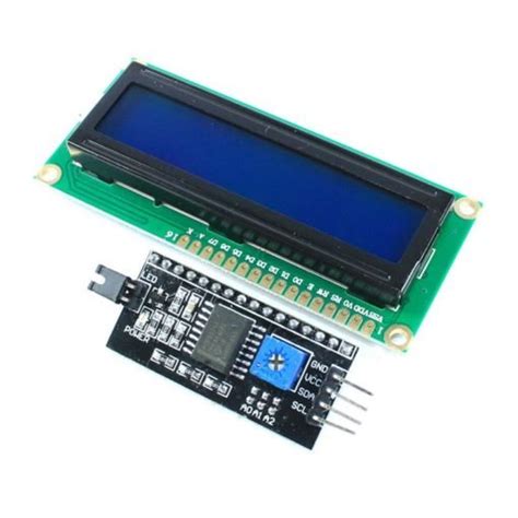 16x2 Blue LCD Display With IIC/I2C Interface - NexElectronic