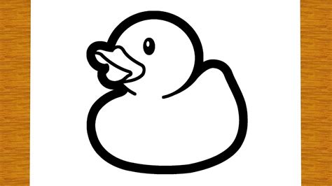 HOW TO DRAW A CUTE RUBBER DUCK | Easy drawings - YouTube