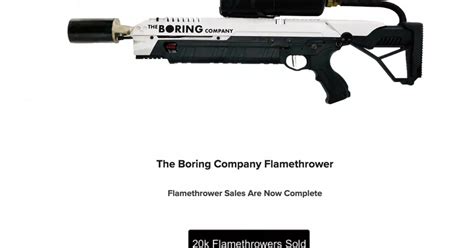 Elon Musk plans Boring Co. flamethrower rebranding to avoid customs ...