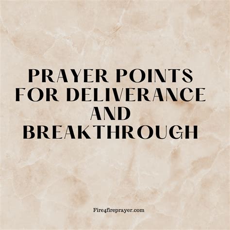 Powerful Prayer Points for Breakthrough with Bible Verses - Fire 4 Fire ...