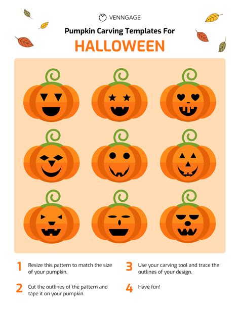 Pumpkin Carving Templates Free - Venngage