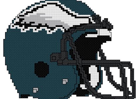 Philadelphia Eagles Helmet Counted Cross Stitch Pattern | The Cross ...