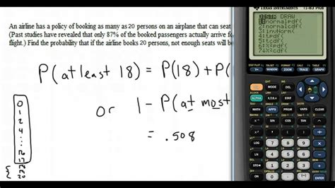 5.3 The binomial distribution Pt 2: Using the calculator - YouTube