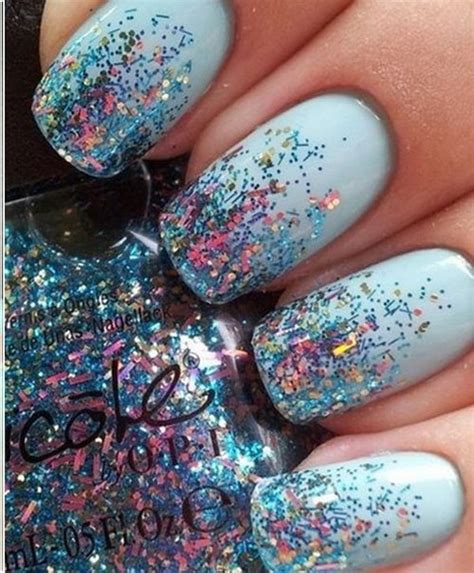 70+ Stunning Glitter Nail Designs 2017