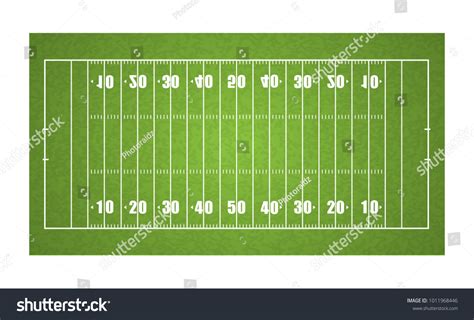 Top View American Football Field Vector Stock Vector (Royalty Free ...