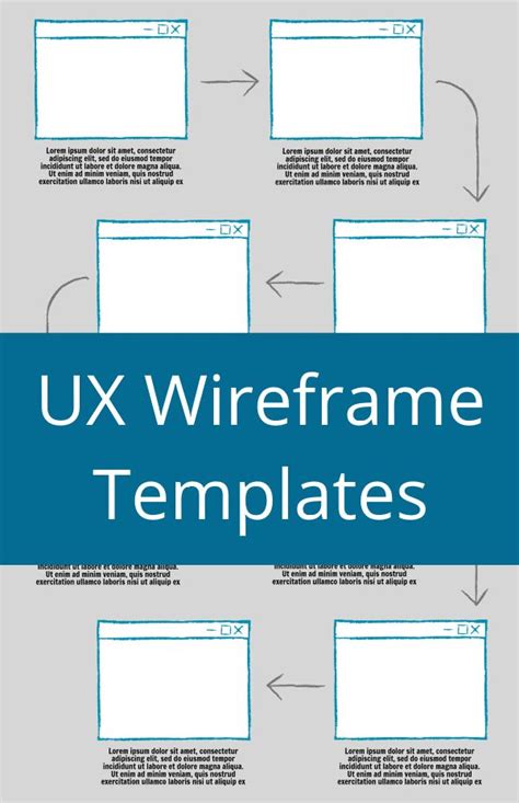 UX Wireframe Templates | Wireframe, Wireframe template, Templates