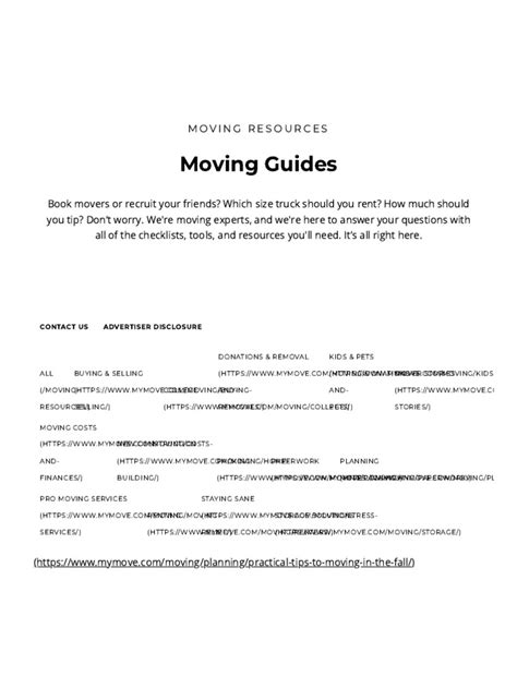 Moving Checklists, Guides, and Tips - MYMOVE | PDF | Renting | Apartment