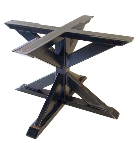 Hand Made Metal Table Base - Pedestal Style (Trestle) by Urban Ironcraft | CustomMade.com