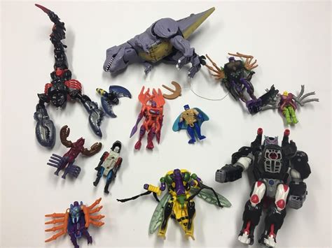 Transformers Beast Wars Toys lot Hasbro Optimus Primal Megatron Dino ...