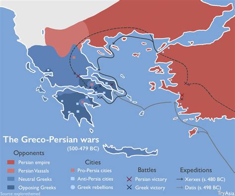 Map of the Greco-Persian wars : r/MapPorn