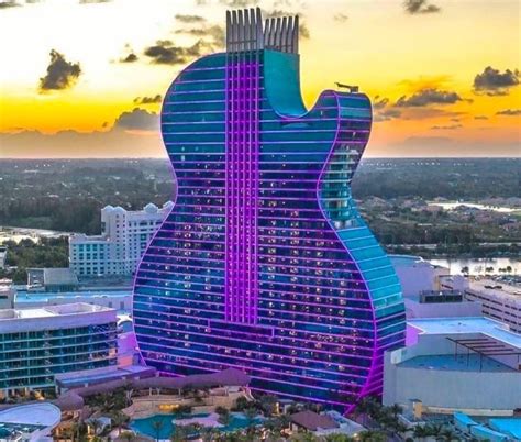 THE BEAUTIFUL HARD ROCK GUITAR SHAPED HOTEL IN FLORIDA in 2020 | Florida hotels, Hotel, Unusual ...