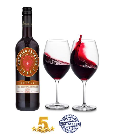 Italian Shiraz Red Wine - Case of 6 with Free UK delivery. – Premier Estates Wine