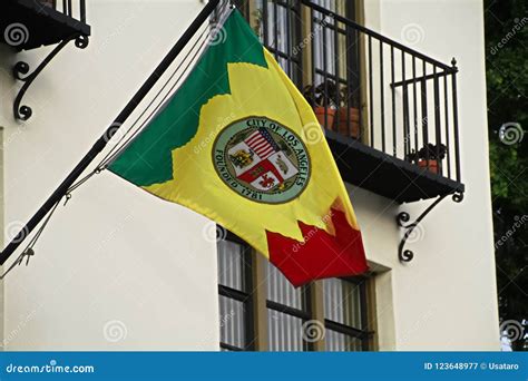 Flag of City of Los Angeles Stock Image - Image of politics, country ...