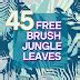 45 Jungle Tropical Leaves Photoshop Brush - brush for photoshop