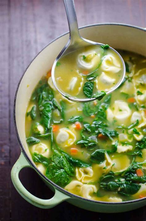 Spinach Tortellini Soup: An Easy Tortellini Soup Recipe | Umami Girl