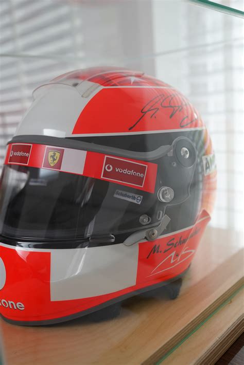 Very Rare Michael Schumacher Personally Signed F1 Helmet - Carr Watches