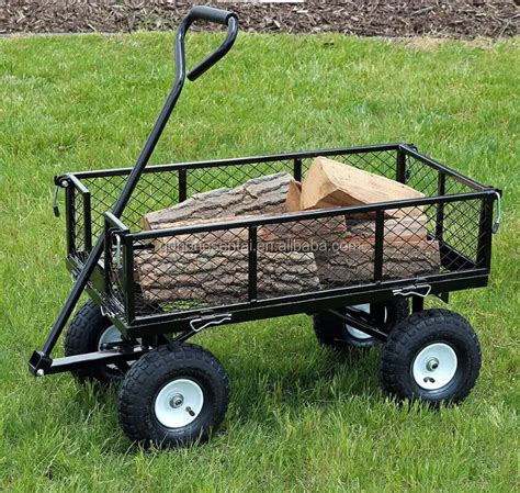 Rolling Firewood Large Wheel Log Hand Cart With Cover For Sale - Buy ...