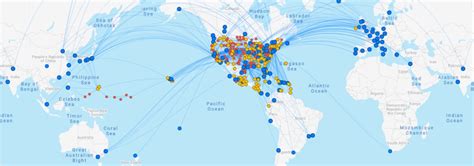 United Airlines Route Map Europe