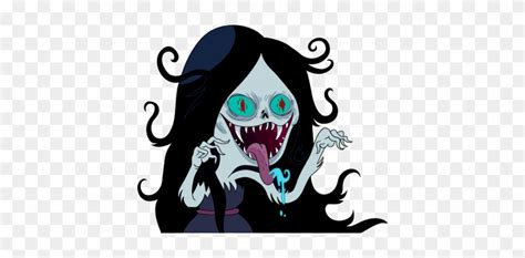 Marcelines Scary Face - Adventure Time Marceline - Free Transparent PNG Clipart Images Download