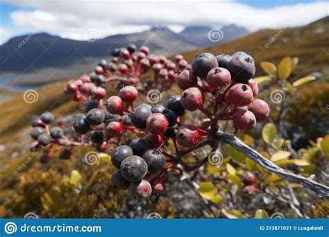 The Majestic Calafate: Berries of Patagonia S Andes Stock Illustration ...