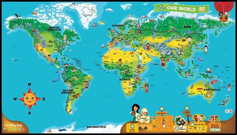 LeapReader Interactive World Map | Take Your Tot Around the World — No ...