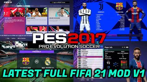 PES 2017 NEW MOD 2020 - New Updates Of PES MODS - Gaming WitH TR