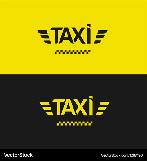 Taxi logo Royalty Free Vector Image - VectorStock