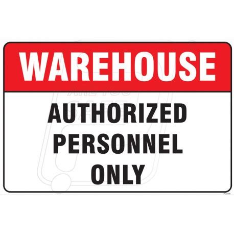 Warehouse Sign | Protector FireSafety