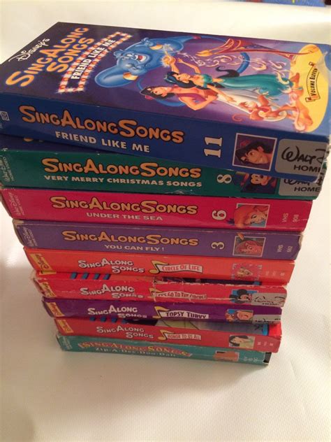 Disney's Sing Along Songs VHS Collection Lot of 9 Tapes | Etsy | Merry ...