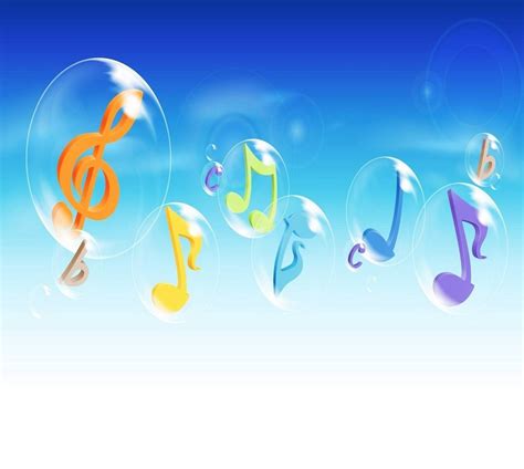 Download Music Symbols in Bubbles Art for Tablet Wallpaper | Wallpapers.com