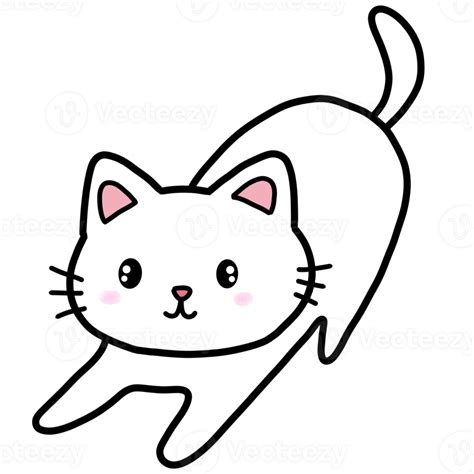 kawaii cat cartoon clip art 27505225 PNG