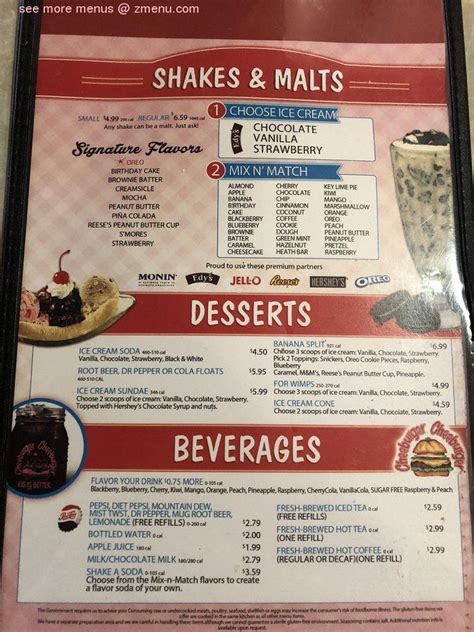 Online Menu of Cheeburger Cheeburger Restaurant, Sanibel, Florida, 33957 - Zmenu