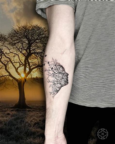 Mother Nature Birds & Branches Freehand Forearm | Best Tattoo Ideas For Men & Women