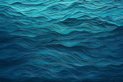 Premium AI Image | a blue ocean with a wave that is called waves.