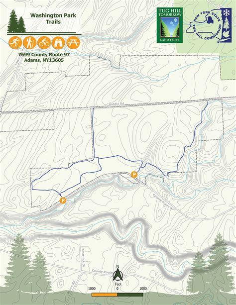 Washington Park Trails Map