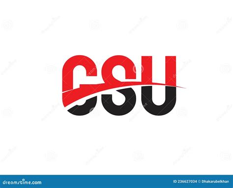 GSU Letter Initial Logo Design Vector Illustration Stock Vector - Illustration of text, design ...