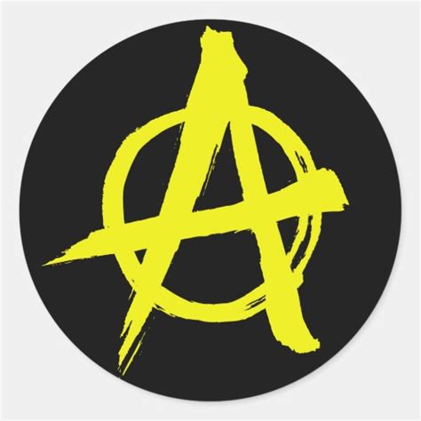 Anarcho-capitalist Anarchy Symbol Sticker | Zazzle.com